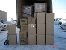Boxes of marijuana
