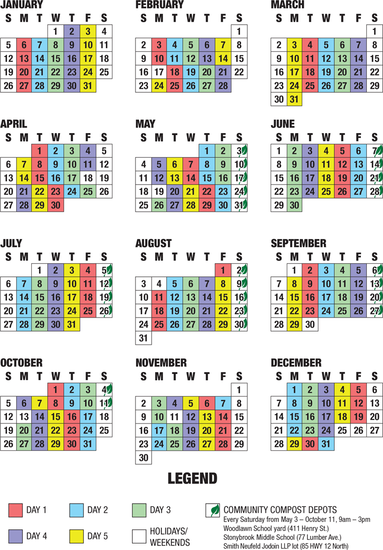 2025 Garbage Day Schedule