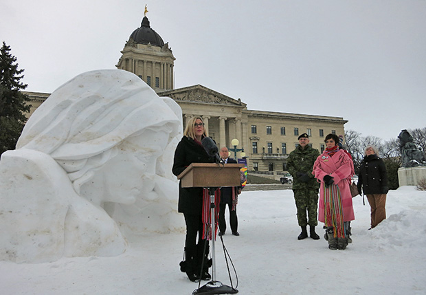 Snow sculpture