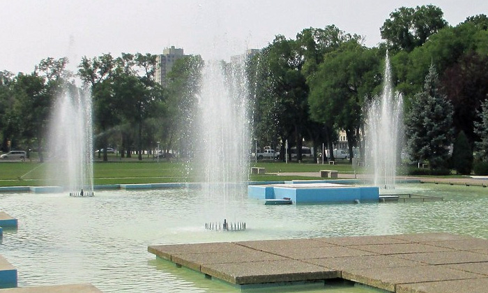 Memorial Park fountain