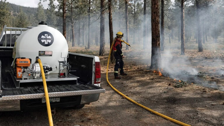 Fire skid