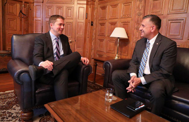 Andrew Scheer and Ted Falk