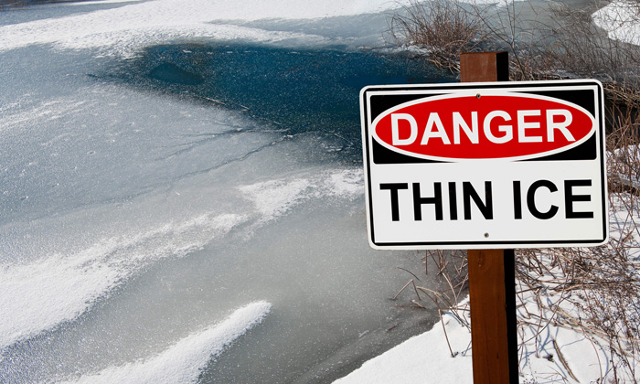 Thin ice advisory