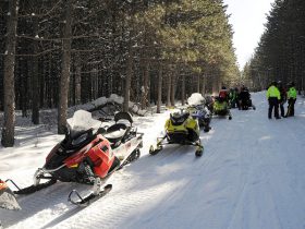 Snowmobiling