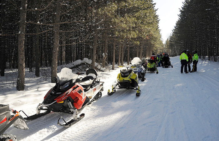 Snowmobiling