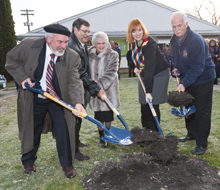 Sod turning celebration in La Broquerie