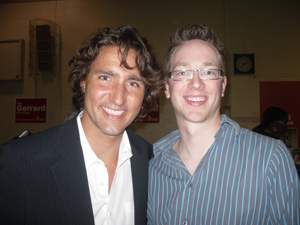 Justin Trudeau and Lee Fehler