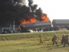 Double tanker fire