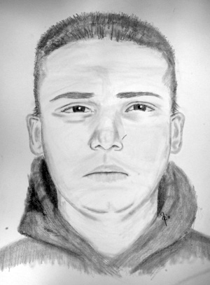 Composite sketch of assault suspect.