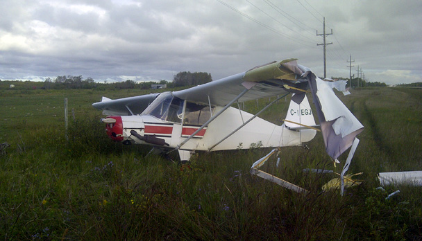 Scene of plane crash