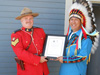 Sergeant Randy Dixon with Chief Phillip Buck