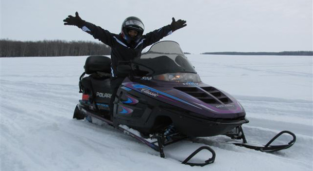 Generic photo of stolen snowmobile