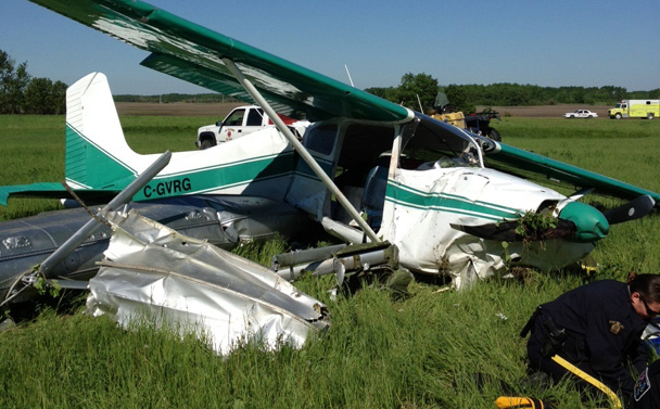 Scene of plane crash