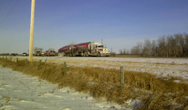 Scene of fuel-tanker fire