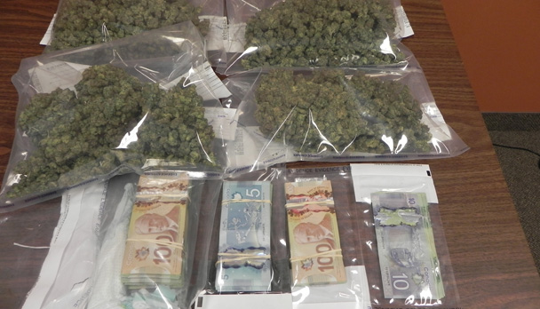 Marijuana and cash seized